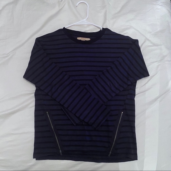 Zara stripe blue long sleeves